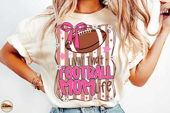 Download Livin That Football Mom Png, Pink Bow - Football mom Collection