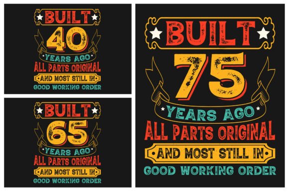 Download Vintage Birthday POD T-Shirt Design - Pod Collection